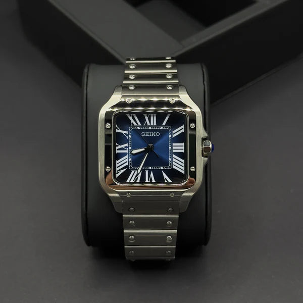 Seiko Cartier Santos Azul