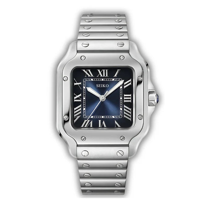 Seiko Cartier Santos Azul