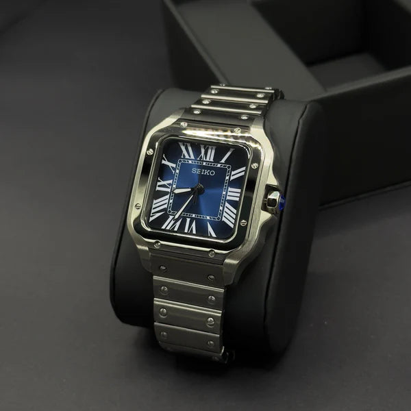 Seiko Cartier Santos Azul