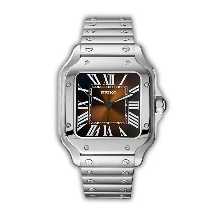 Seiko Cartier Santos Marrón