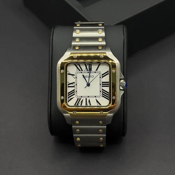 Seiko Cartier Santos Oro Acero