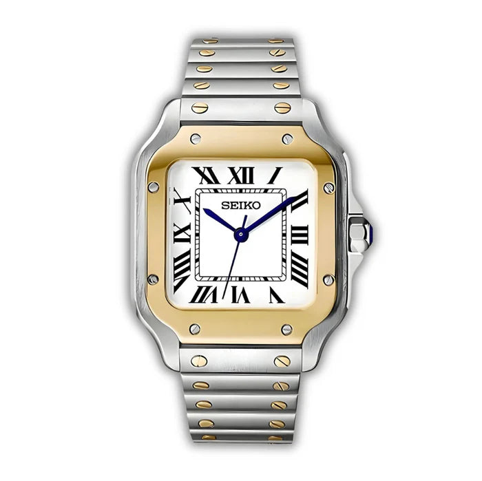 Seiko Cartier Santos Oro Acero