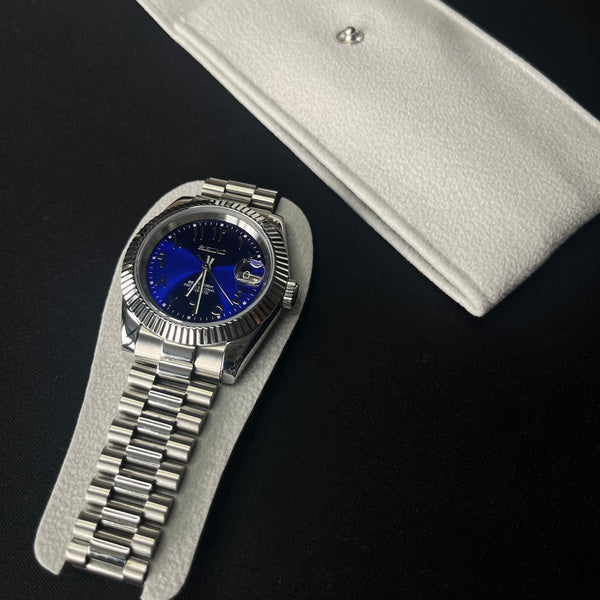 Seiko Mod Datejust Arabic Dial Azul