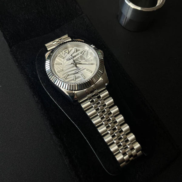 Seiko Datejust Arabic Dial Palm Blanco