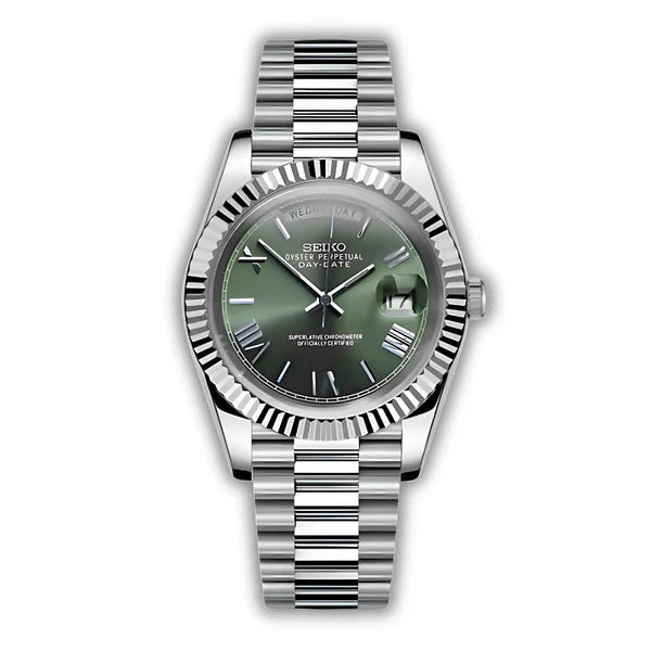 Seiko Daydate Roman Verde