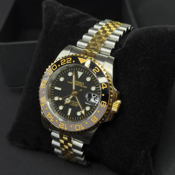 Seiko GMT Master II Oro Acero NH34