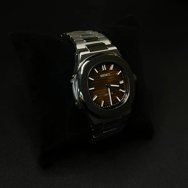 Seiko Mod Nautilus Marrón