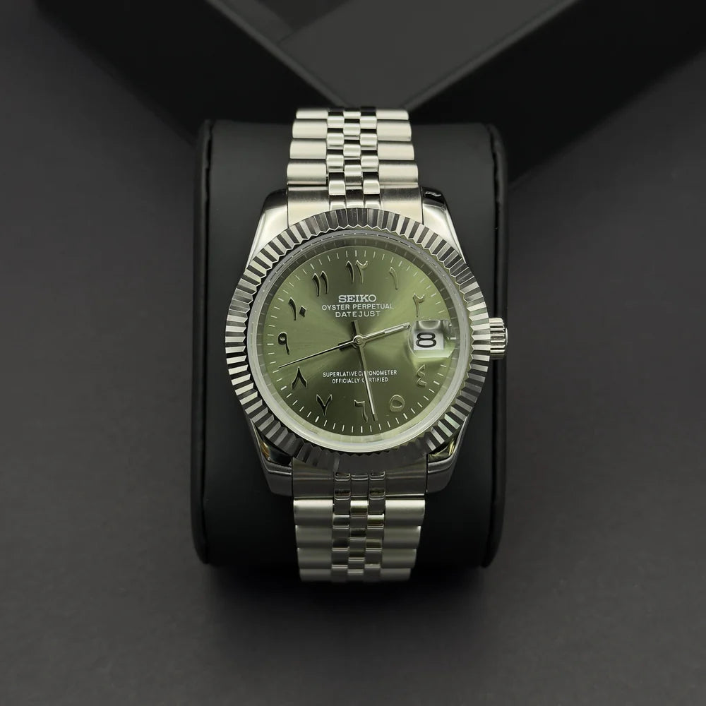 Seiko Datejust Arabic Dial Oliva