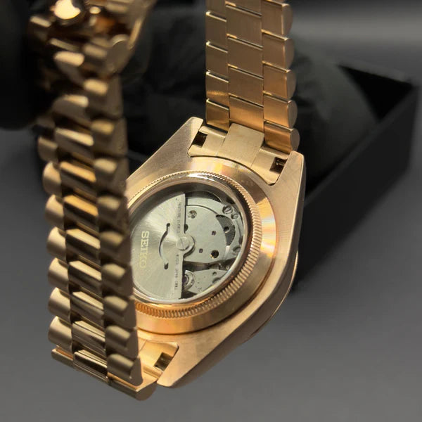 Seiko Daydate Oro Rosa Verde