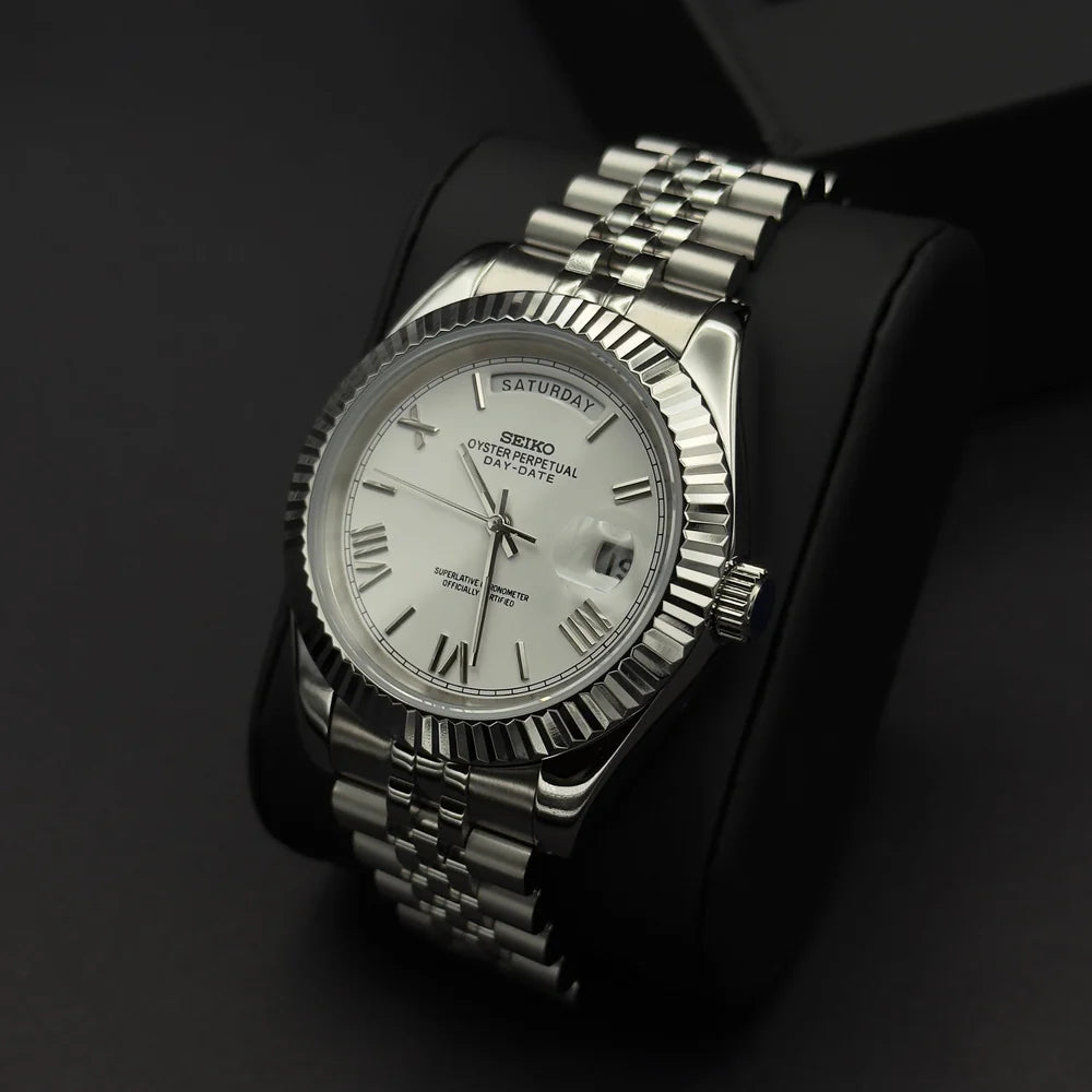 Seiko Daydate Roman Blanco