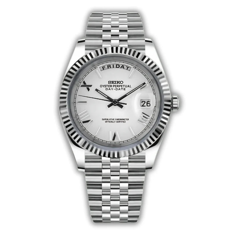 Seiko Daydate Roman Blanco