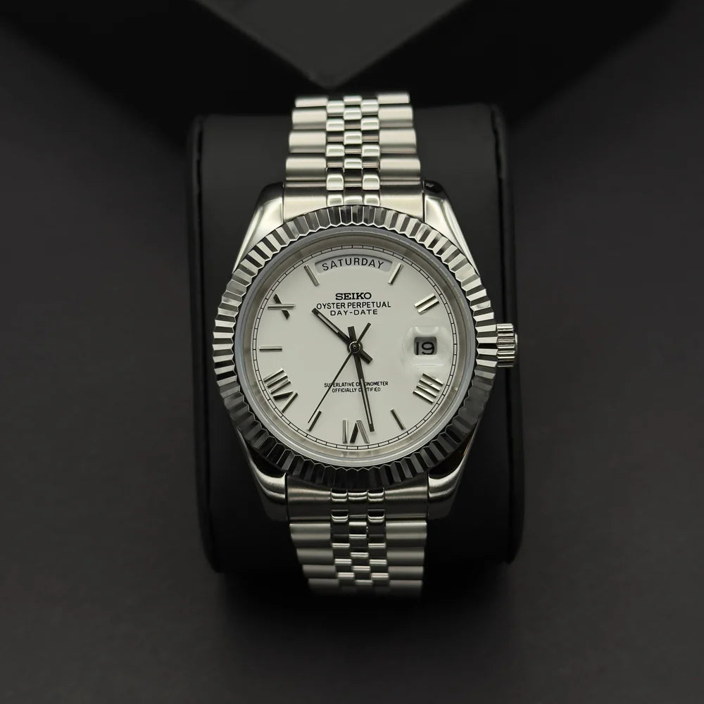 Seiko Daydate Roman Blanco