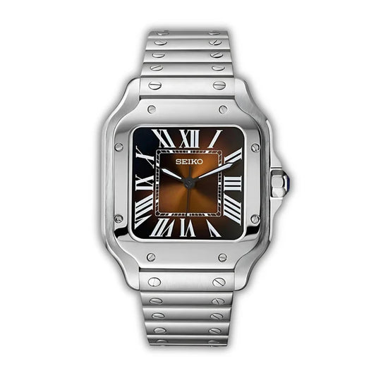 Seiko Cartier Santos Marrón