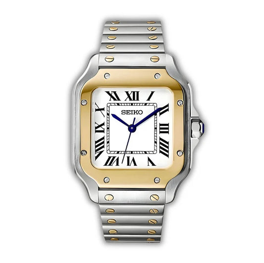 Seiko Cartier Santos Oro Acero