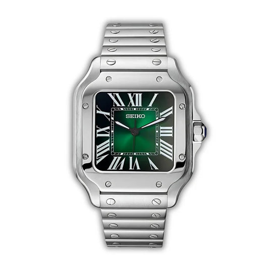Seiko Cartier Santos Verde
