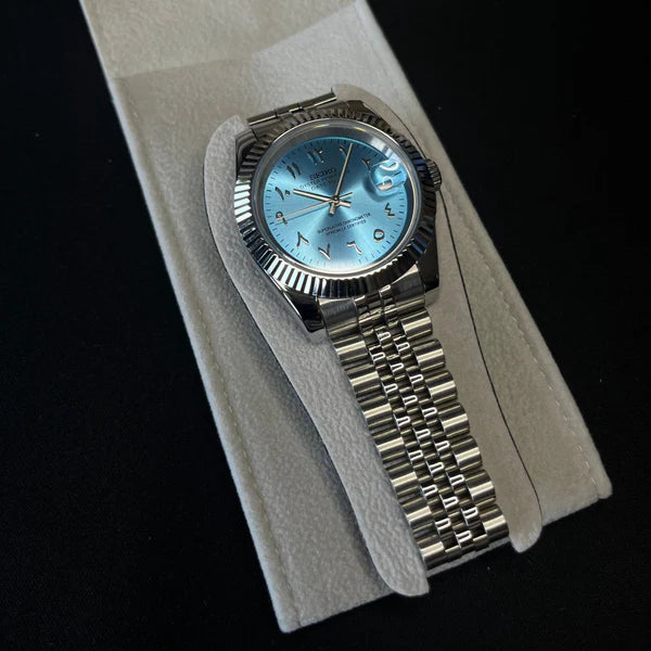 Seiko Datejust Arabic Dial Ice Blue