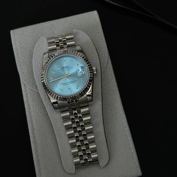 Seiko Datejust Arabic Dial Ice Blue