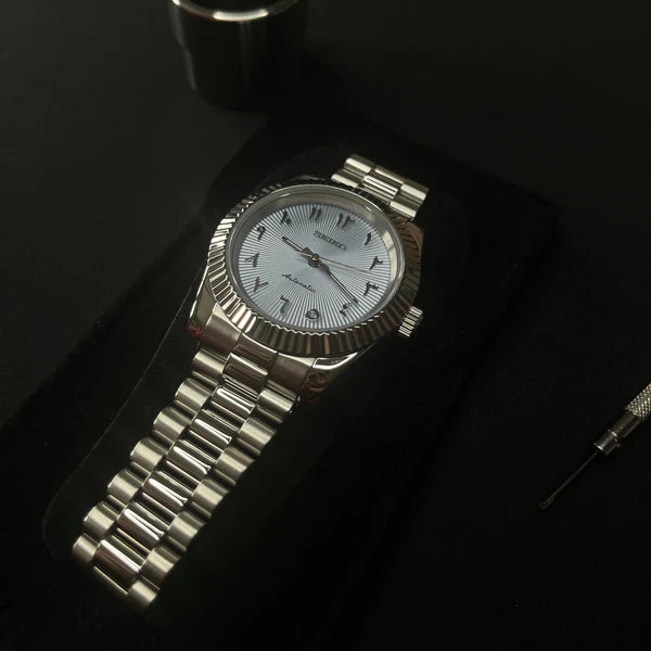 Seiko Datejust Arabic Dial Light Blue