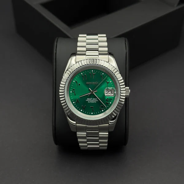 Seiko Datejust Arabic Dial Verde