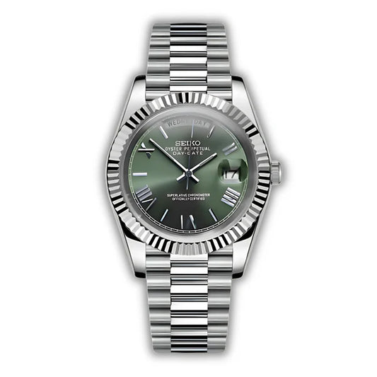 Seiko Daydate Roman Verde