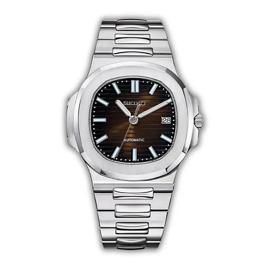 Seiko Mod Nautilus Marrón