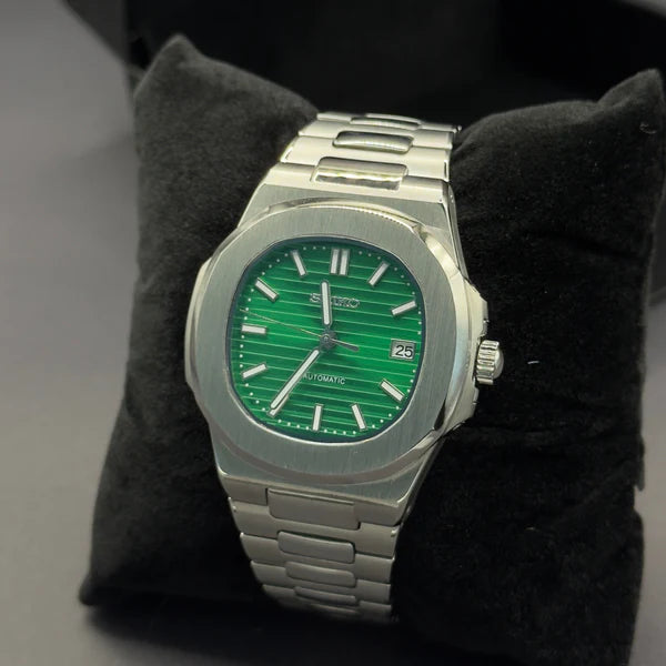 Seiko Mod Nautilus Verde