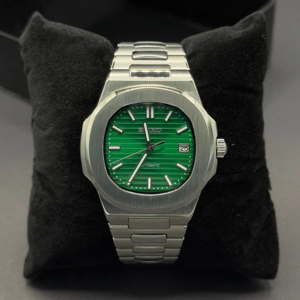 Seiko Mod Nautilus Verde