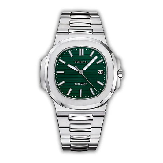 Seiko Mod Nautilus Verde