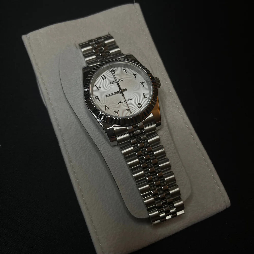 Seiko Datejust Arabic Dial Light Blanco