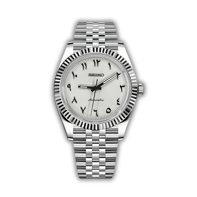 Seiko Datejust Arabic Dial Light Blanco