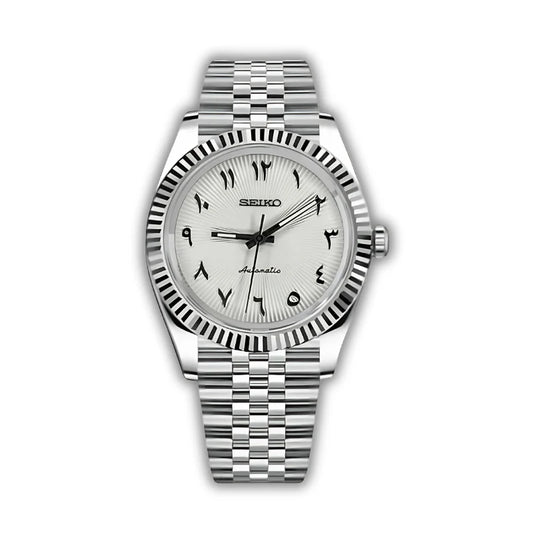Seiko Datejust Arabic Dial Light Blanco