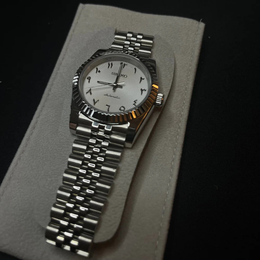 Seiko Datejust Arabic Dial Light Blanco
