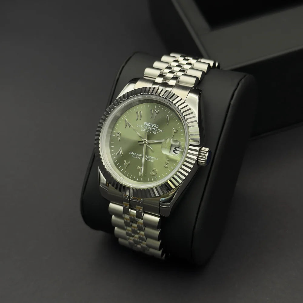 Seiko Datejust Arabic Dial Oliva