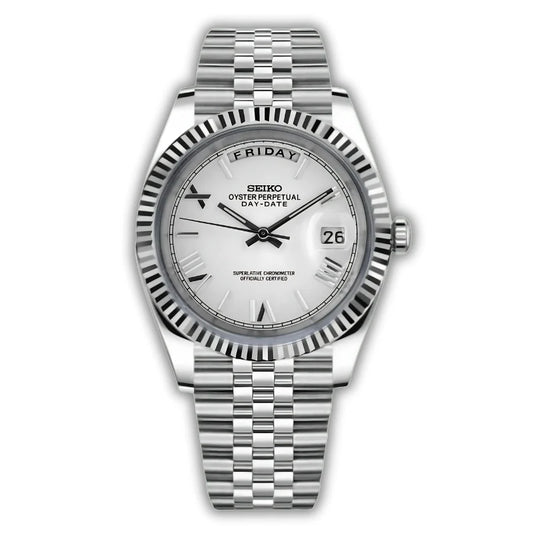 Seiko Daydate Roman Blanco