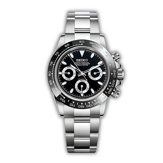 Seiko Mod Daytona Negro