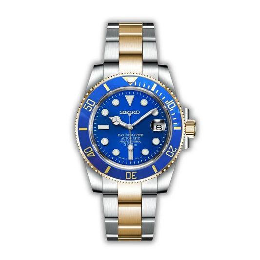 Seiko Submariner Azul y Dorado